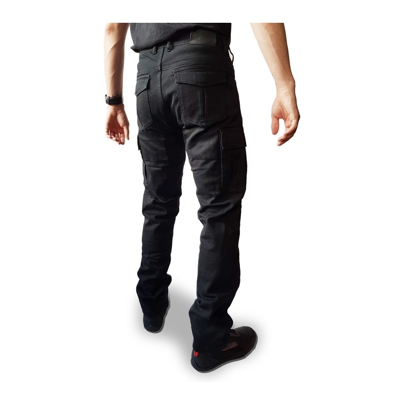 Ozone Shadow II sorte motorcykeljeans udsalg