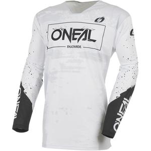 O'Neal Mayhem Paint motocross trøje hvid-sort