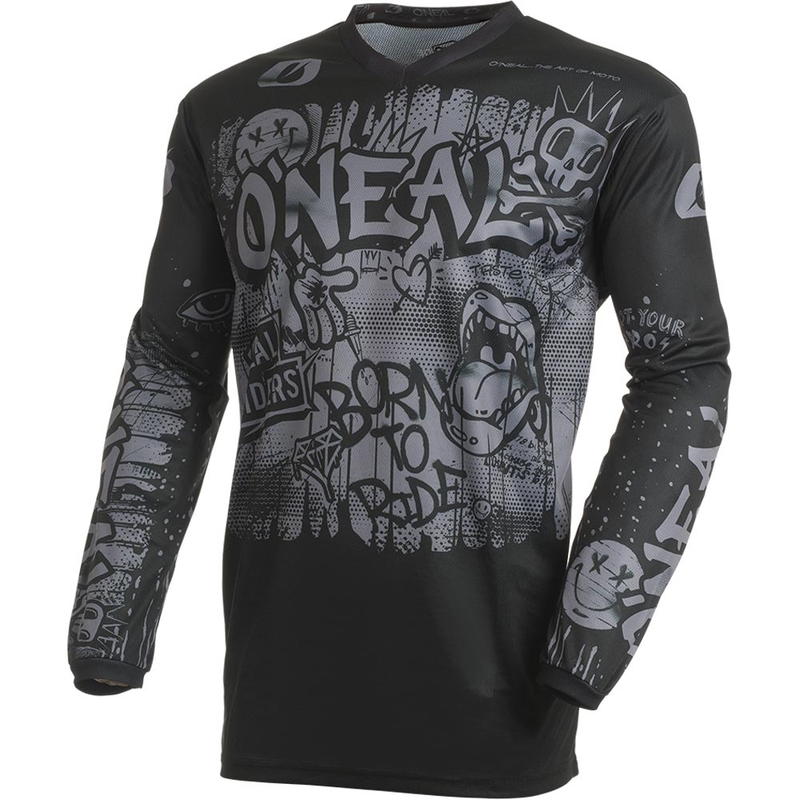 O'Neal Element Rancid motocross trøje sort-grå