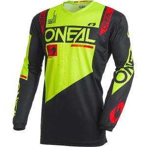 O'Neal Element Factor motocross trøje sort-neon gul