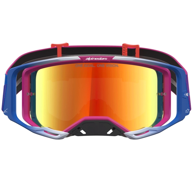 Alpinestars Vision 8 Maven motocrossbriller rød-sort