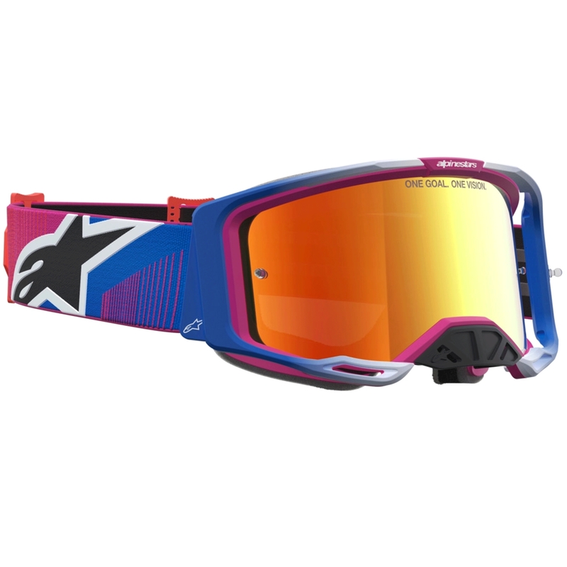 Alpinestars Vision 8 Maven motocrossbriller rød-sort