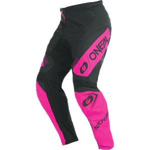 Dame motocrossbukser O'Neal Element Racewear sort-pink