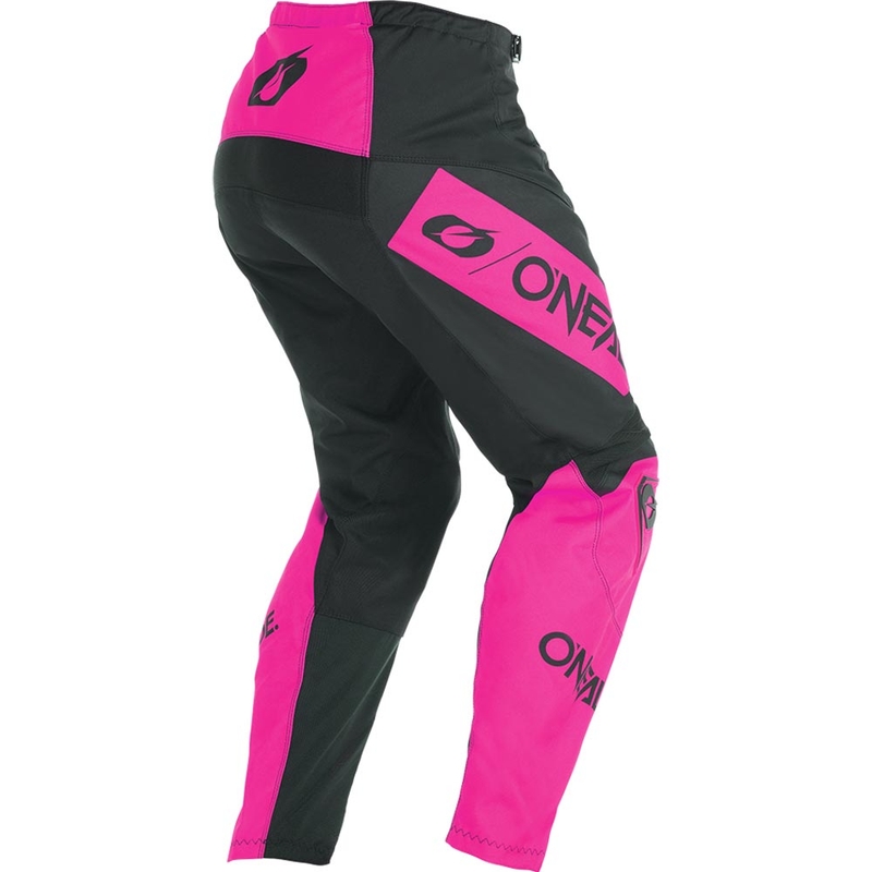 Dame motocrossbukser O'Neal Element Racewear sort-pink