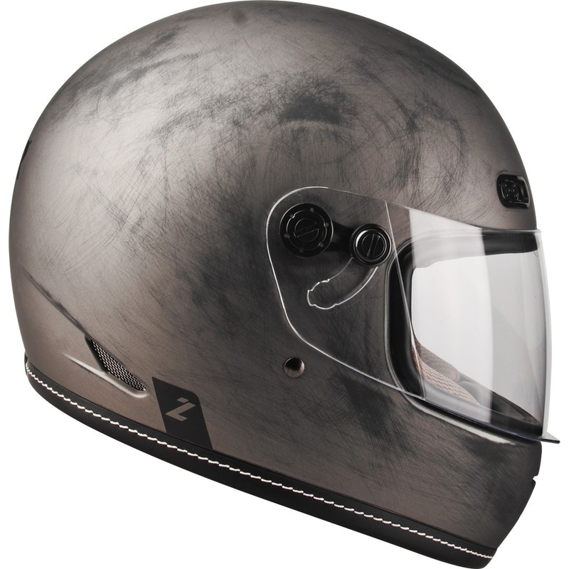Integral motorcykelhjelm Lazer Oroshi Cafe Racer sort-brun udsalg