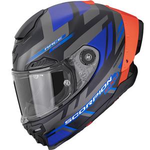Scorpion EXO-RACE Air Carbon Fury integralhjelm, mat sort-grå-blå
