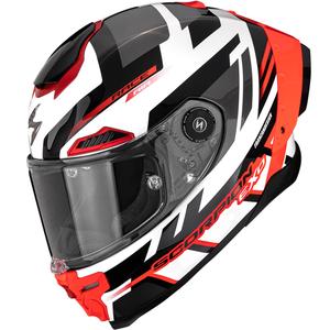 Scorpion EXO-RACE Air Carbon Fury integralhjelm hvid-sølv-rød