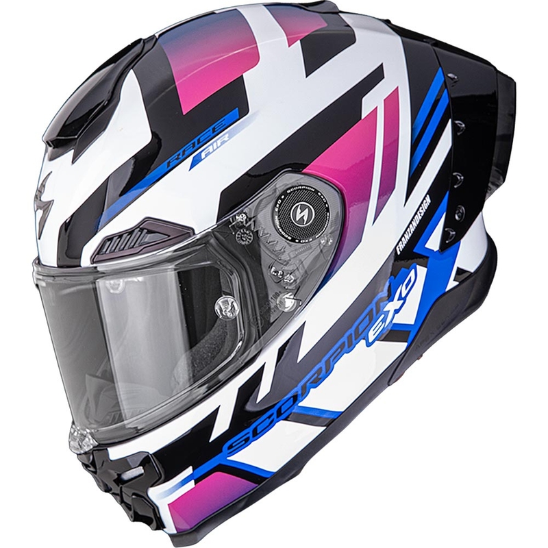 Scorpion EXO-RACE Air Carbon Fury integralhjelm hvid-pink-blå