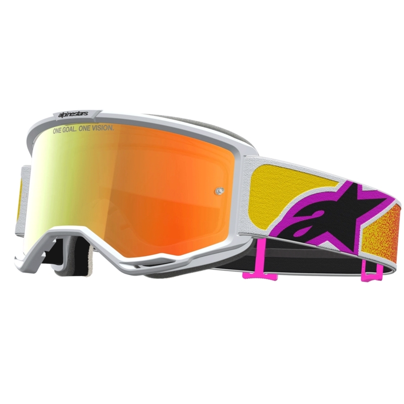 Alpinestars Vision 5 Drag motocrossbriller orange-røde