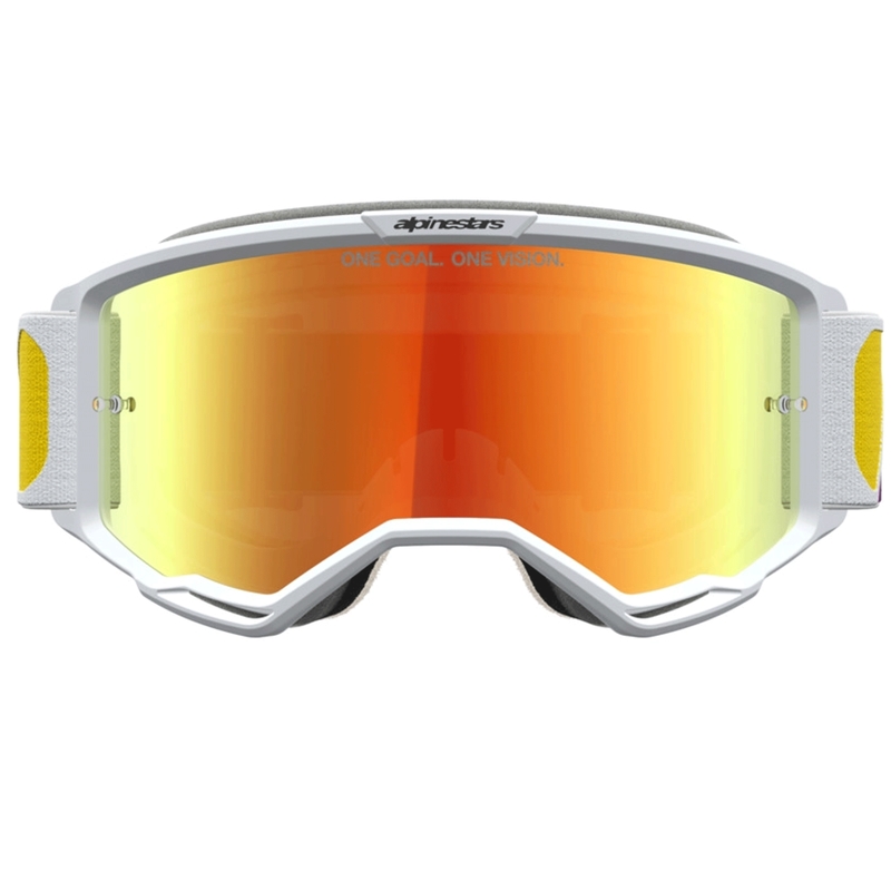 Alpinestars Vision 5 Drag motocrossbriller orange-røde