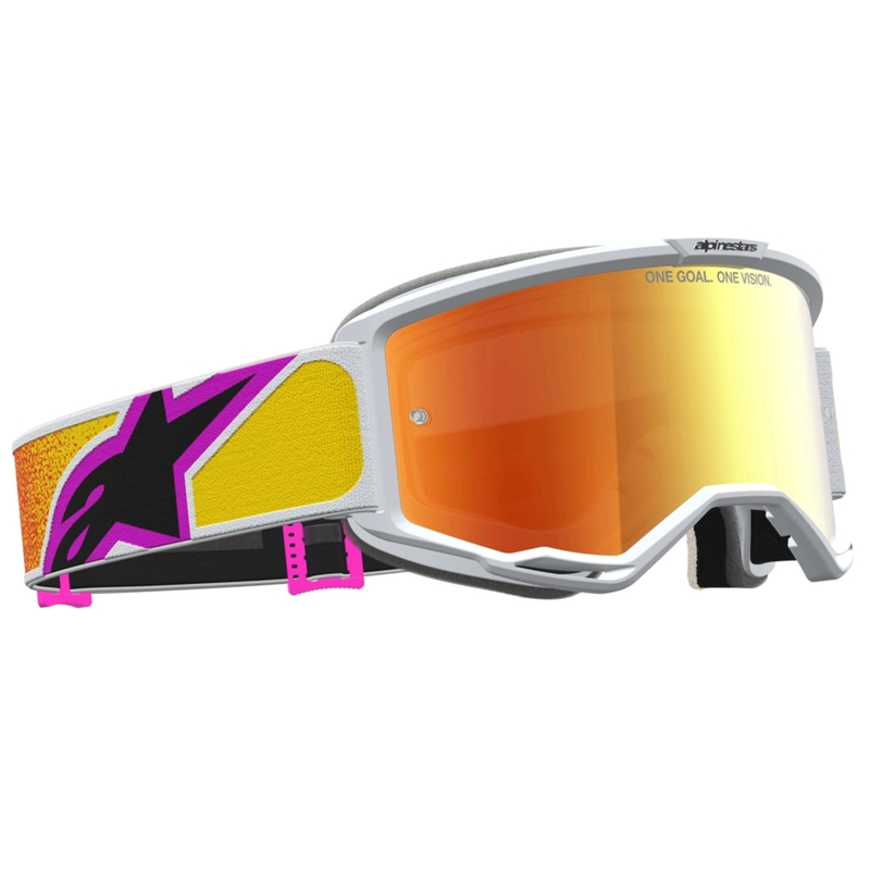 Alpinestars Vision 5 Drag motocrossbriller orange-røde