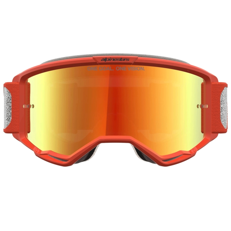 Alpinestars Vision 5 Rora sølv-orange motocrossbriller