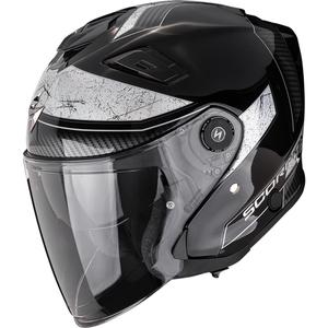 Scorpion EXO-GT Jet Crest Åben Motorcykelhjelm Sort/Sølv