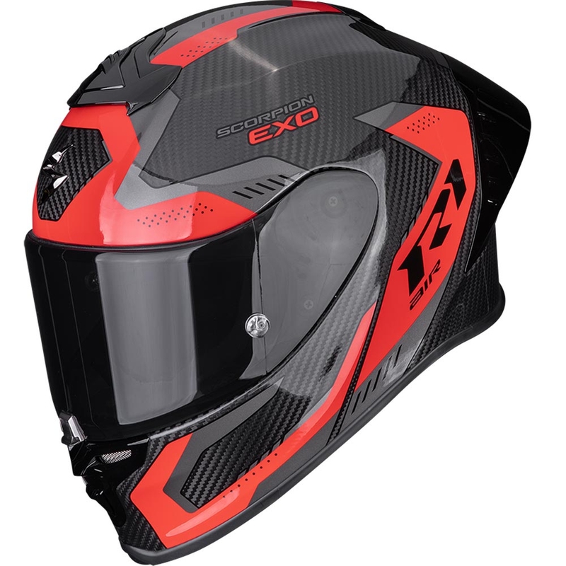Scorpion EXO-R1 EVO II Air Propel fullface motorcykelhjelm sort-rød