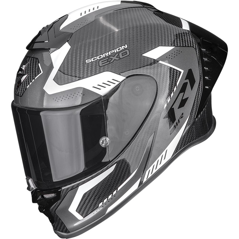 Scorpion EXO-R1 EVO II Air Propel fullface motorcykelhjelm sort-hvid