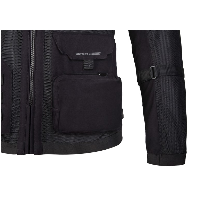 Bunda na motorku Rebelhorn Brutale černá výprodej