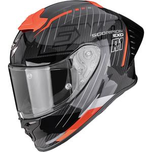 Scorpion EXO-R1 EVO II Air Surge integralhjelm, sort-rød