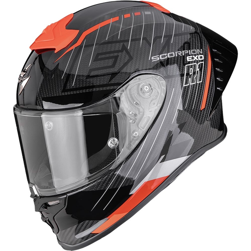 Scorpion EXO-R1 EVO II Air Surge integralhjelm, sort-rød