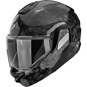 Scorpion EXO-TECH II Onyx Carbon flip-up motorcykelhjelm, sort