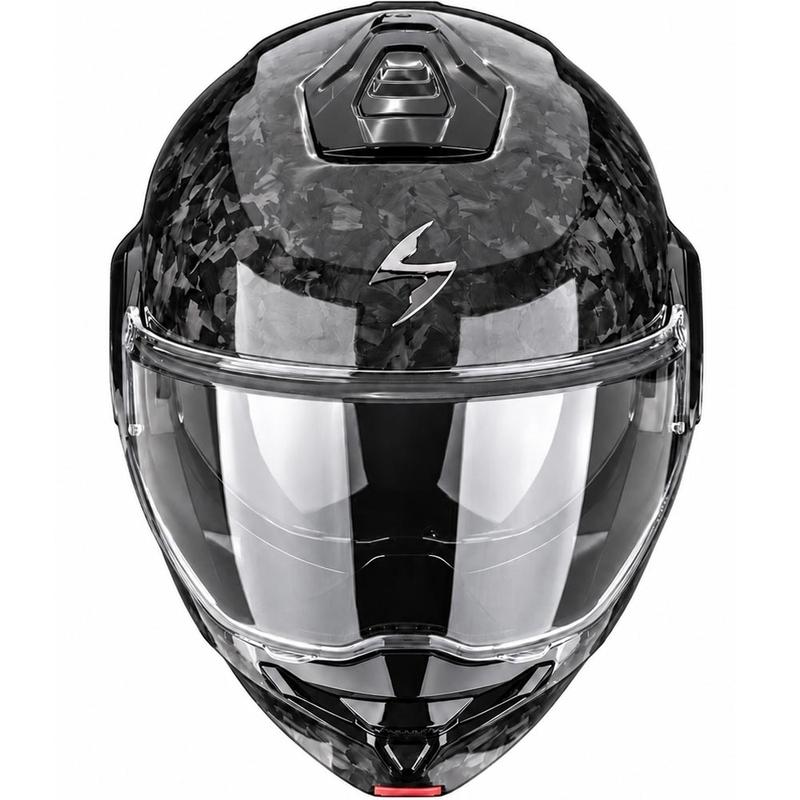 Scorpion EXO-TECH II Onyx Carbon flip-up motorcykelhjelm, sort