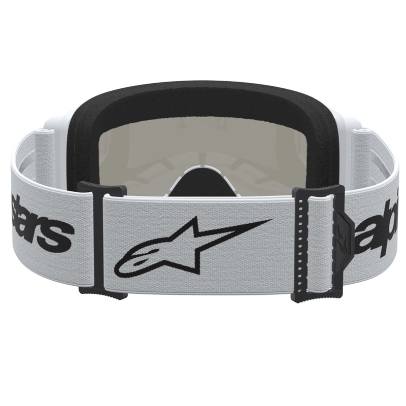 Alpinestars Vision 3 Wordmark motocrossbriller hvid-sort