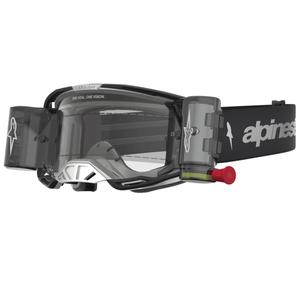 Crossbriller Alpinestars Vision 8 Amber Roll-Off Wide Vision, Sort/Sølv