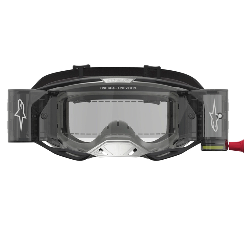 Crossbriller Alpinestars Vision 8 Amber Roll-Off Wide Vision, Sort/Sølv