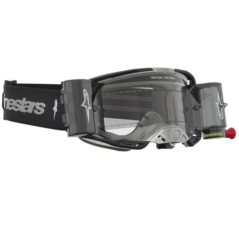 Crossbriller Alpinestars Vision 8 Amber Roll-Off Wide Vision, Sort/Sølv
