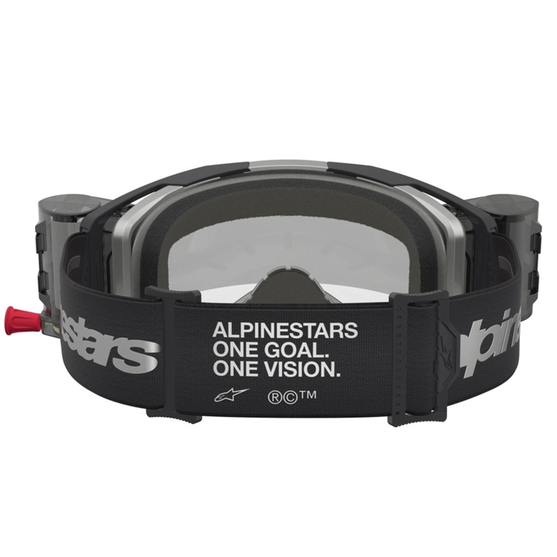 Crossbriller Alpinestars Vision 8 Amber Roll-Off Wide Vision, Sort/Sølv