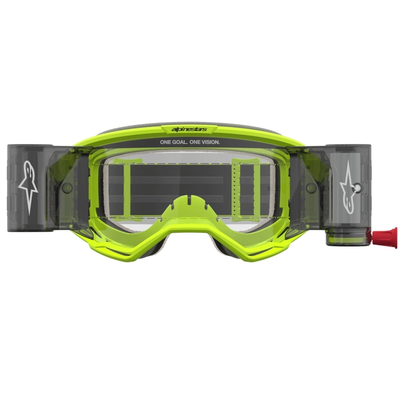 Crossbriller Alpinestars Vision 5 Rora Roll-Off, Fluo Gul/Sort