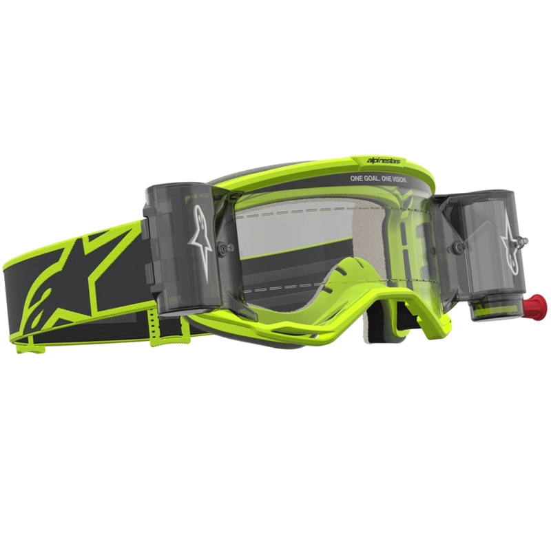 Crossbriller Alpinestars Vision 5 Rora Roll-Off, Fluo Gul/Sort