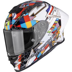 Scorpion EXO-R1 EVO II Air Pouls integralhjelm, hvid/flerfarvet