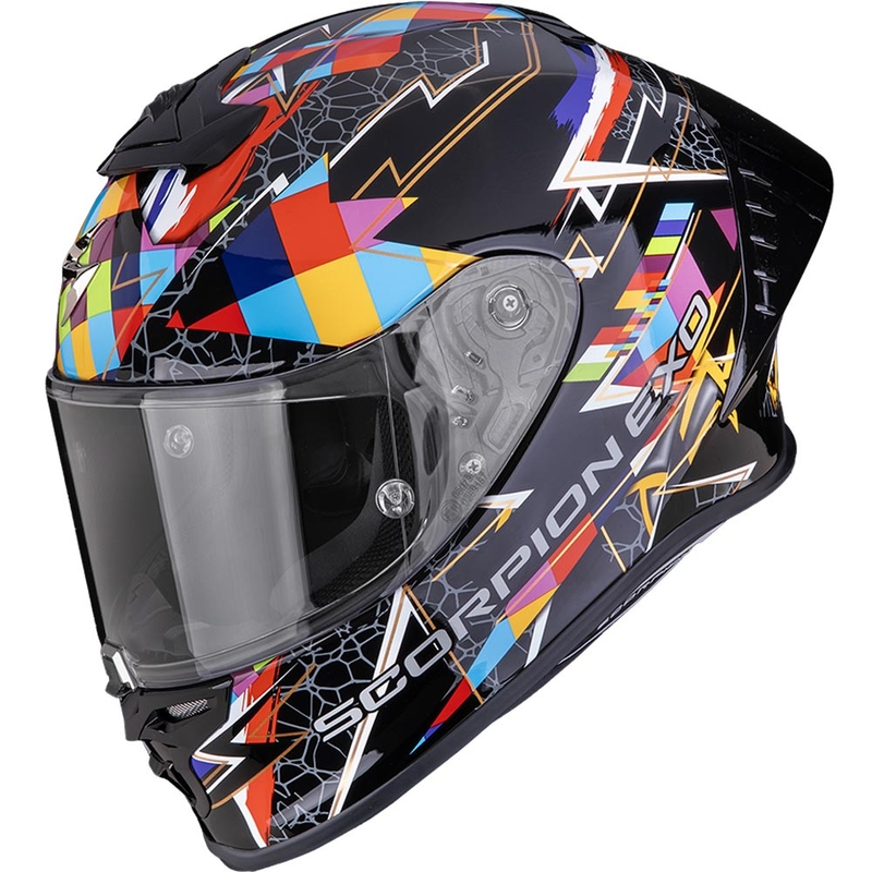 Scorpion EXO-R1 EVO II Air Pouls integralhjelm, sort/flerfarvet