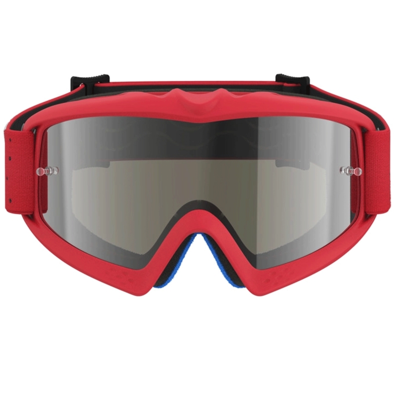 Alpinestars Vision Youth Vesta fluo rød-krom børne motocrossbriller