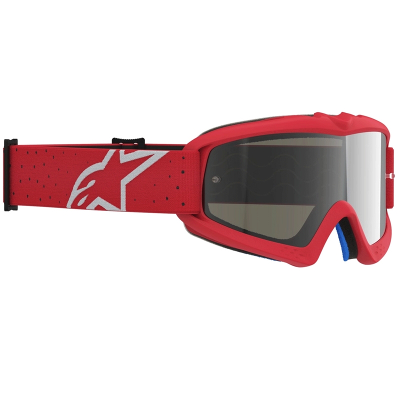 Alpinestars Vision Youth Vesta fluo rød-krom børne motocrossbriller