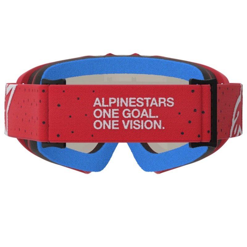 Alpinestars Vision Youth Vesta fluo rød-krom børne motocrossbriller