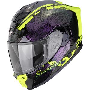 Scorpion EXO-1500 Air Vortex integralhjelm, sort-fluo gul-kamæleon
