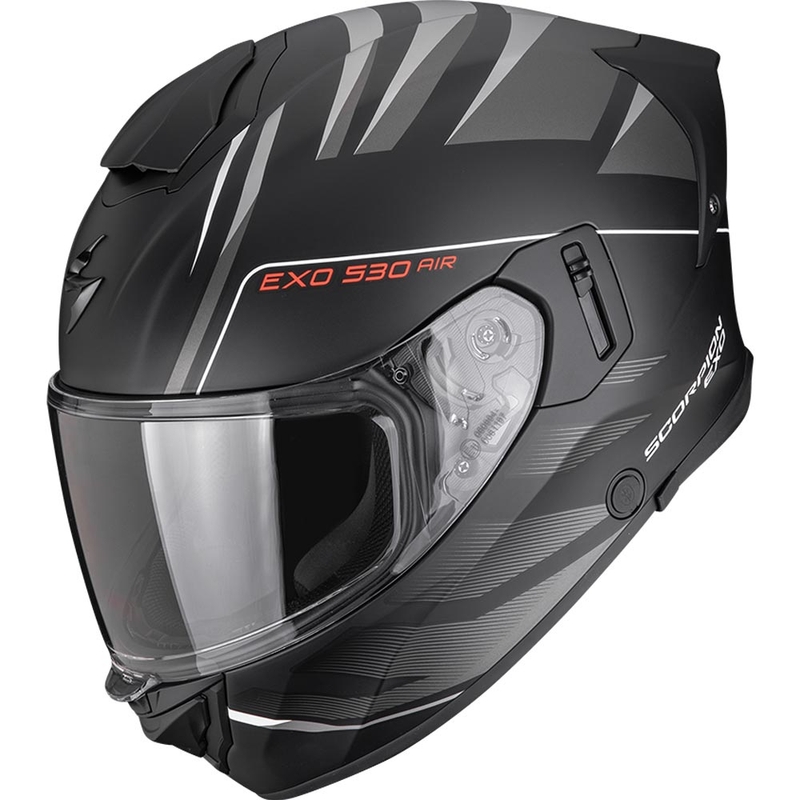 Scorpion EXO-530 Air Tigris integralhjelm, mat sort-sølv