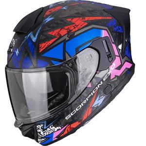 Scorpion EXO-530 Air Meteor fullface motorcykelhjelm, mat sort-pink