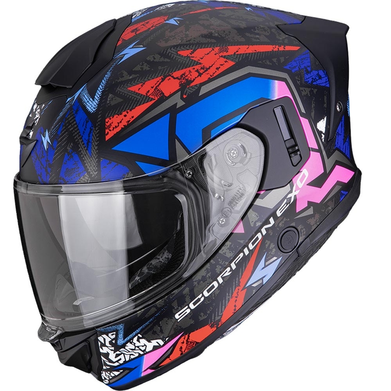 Scorpion EXO-530 Air Meteor fullface motorcykelhjelm, mat sort-pink