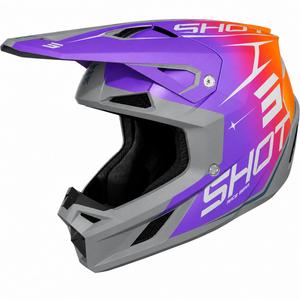 Motocross hjelm Shot Speed Side mat lilla