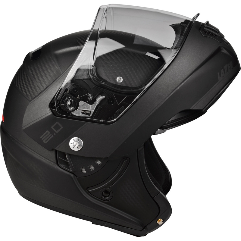 Lazer Monaco Evo 2.0 Black Matte Flip-up motorcykelhjelm udsalg