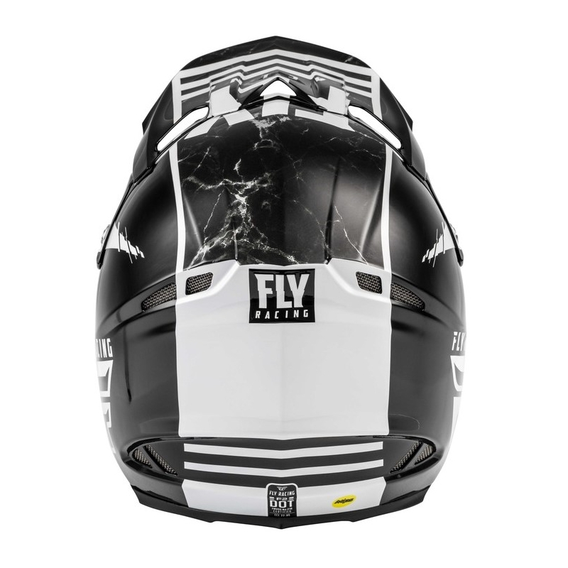 Motokrosová přilba FLY Racing F2 Carbon Granite bílo-černo-šedá