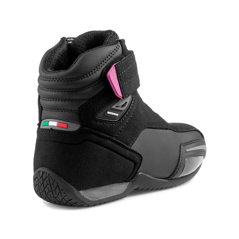 Stylmartin Vector WP motorcykelstøvler til kvinder i sort og pink