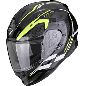 Scorpion EXO-491 KRYPTA fullface motorcykelhjelm sort-fluo gul-hvid