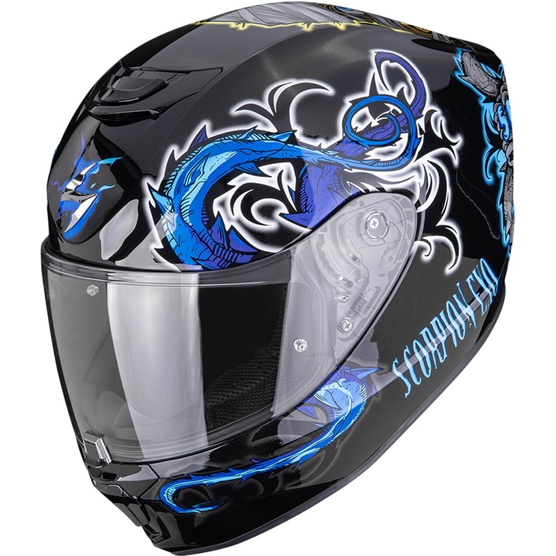 Scorpion EXO-391 Mumia fullface motorcykelhjelm sort-blå