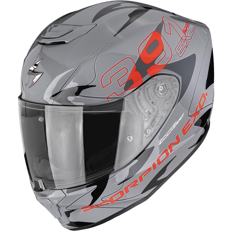 Scorpion EXO-391 Key fullface motorcykelhjelm grå-sort-rød