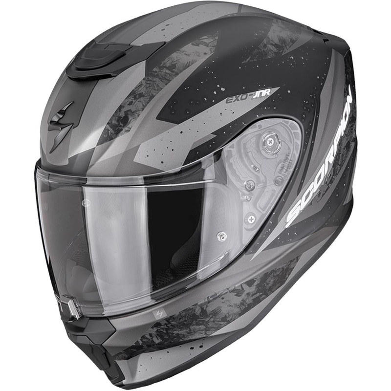 Scorpion EXO-JNR Air Tako børnemotorcykelhjelm, mat sort-sølv