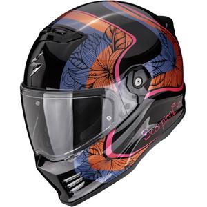 Scorpion Covert FX Ameria fullface motorcykelhjelm sort-orange