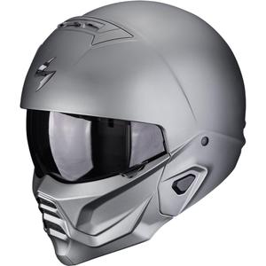 Modulær motorcykelhjelm Scorpion EXO-COMBAT II Solid mat titanium grå